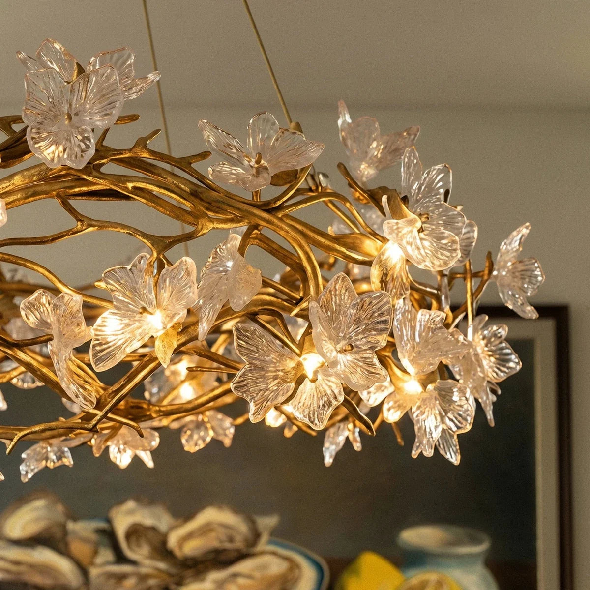 Petala Crystal Round Chandelier
