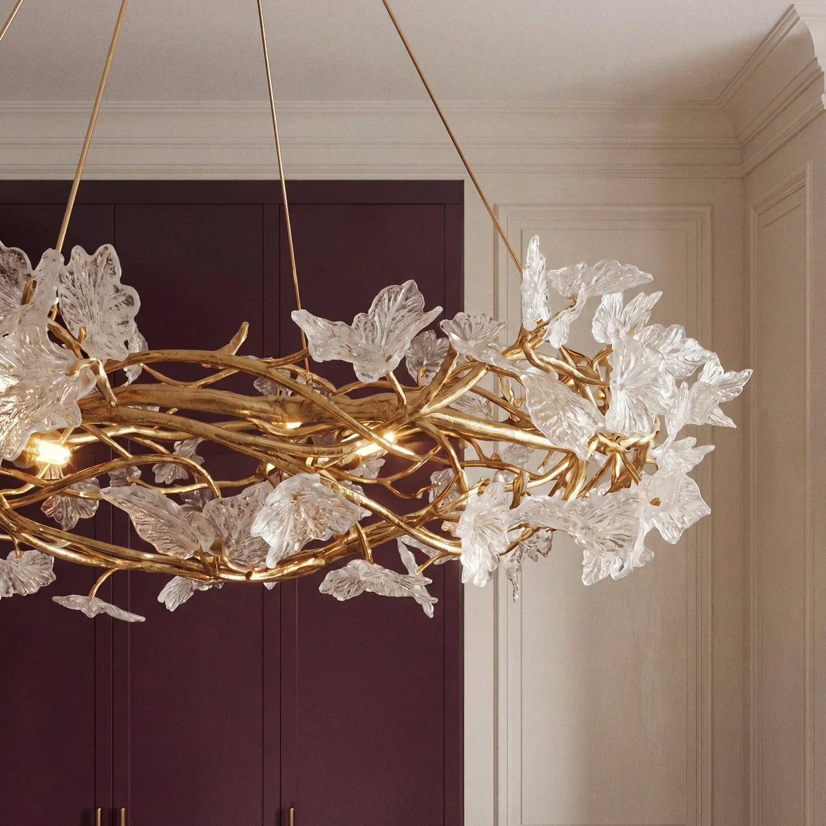 Petala Crystal Round Chandelier