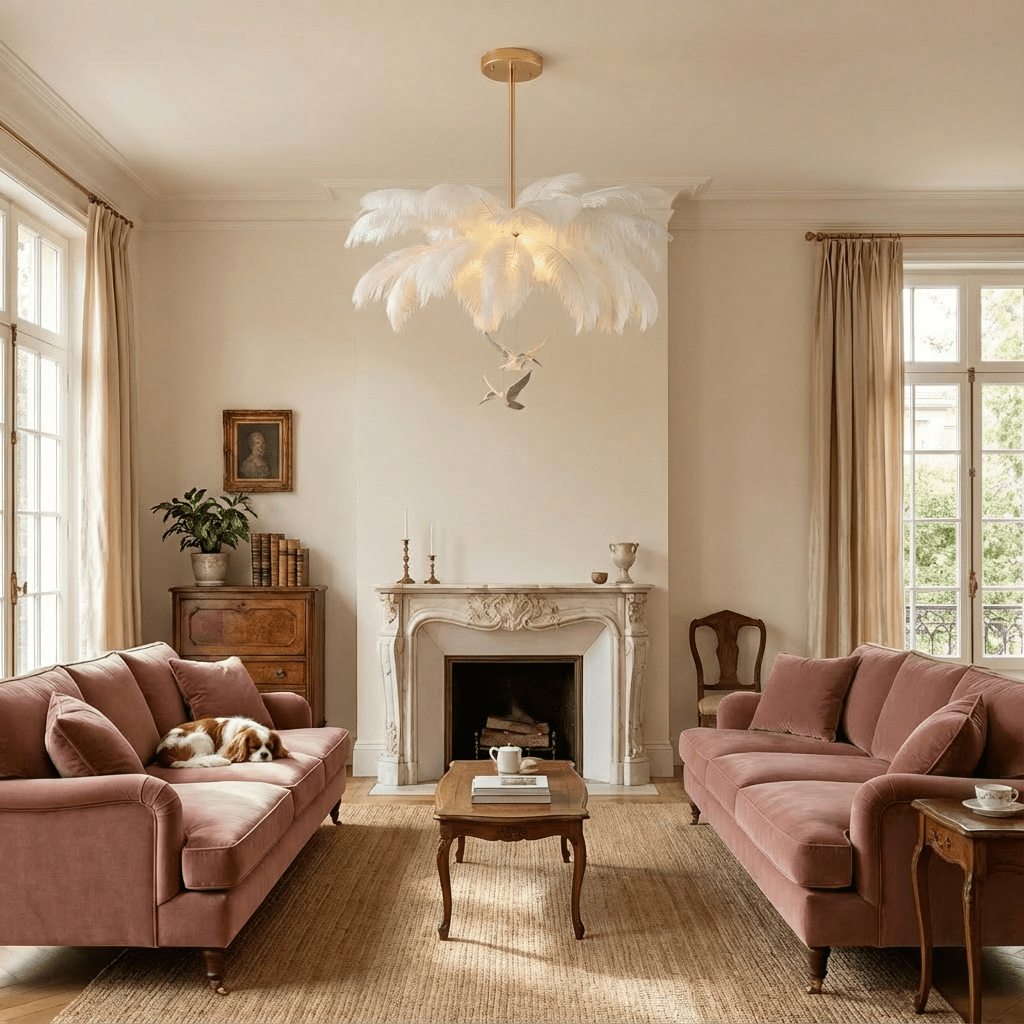 Plume Chandelier