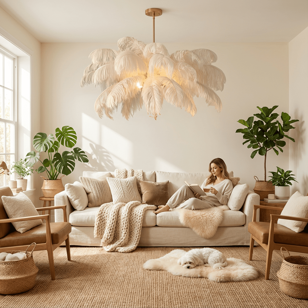 Plume Chandelier