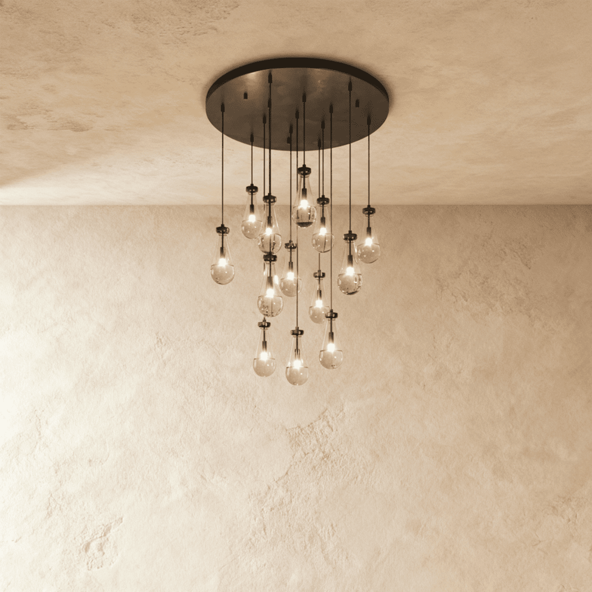 Pulcher Glass Tears Chandelier