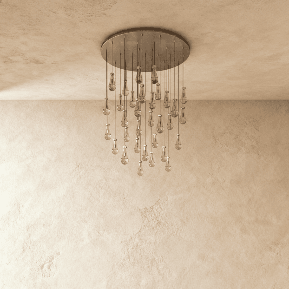 Pulcher Glass Tears Chandelier