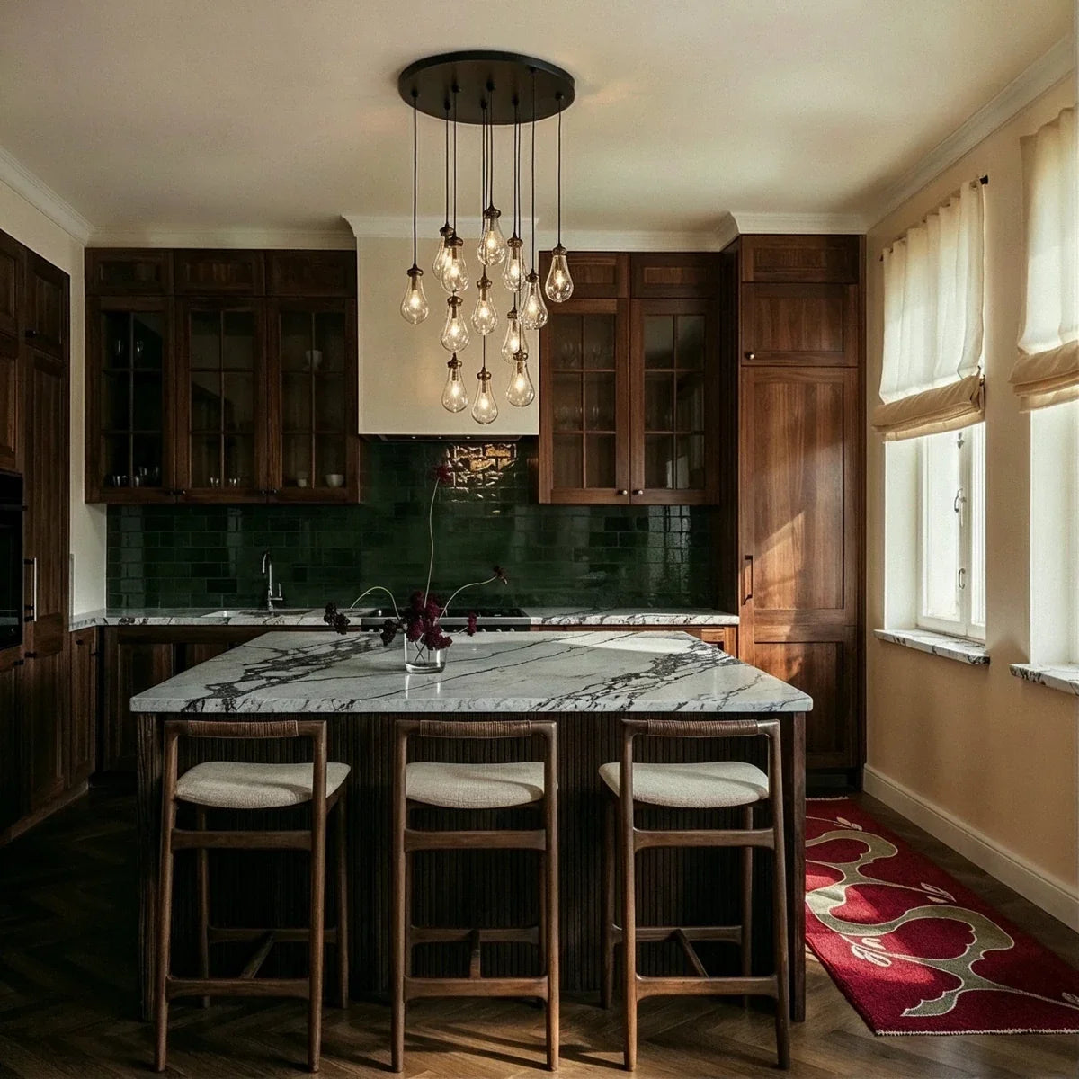 Pulcher Glass Tears Chandelier