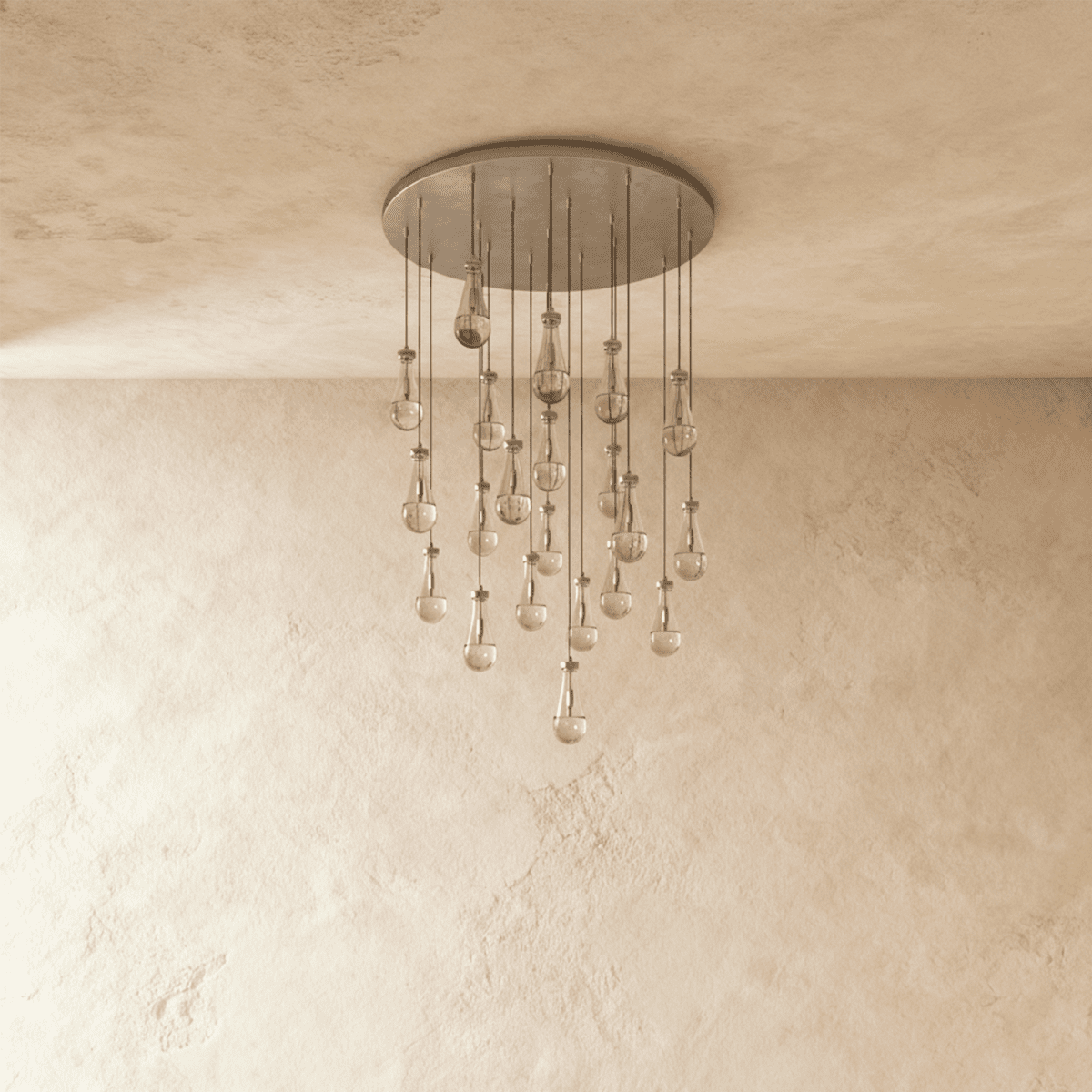 Pulcher Glass Tears Chandelier