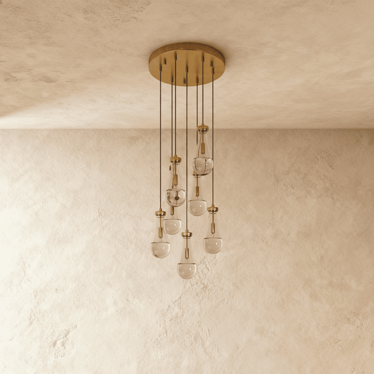 Pulcher Glass Tears Chandelier
