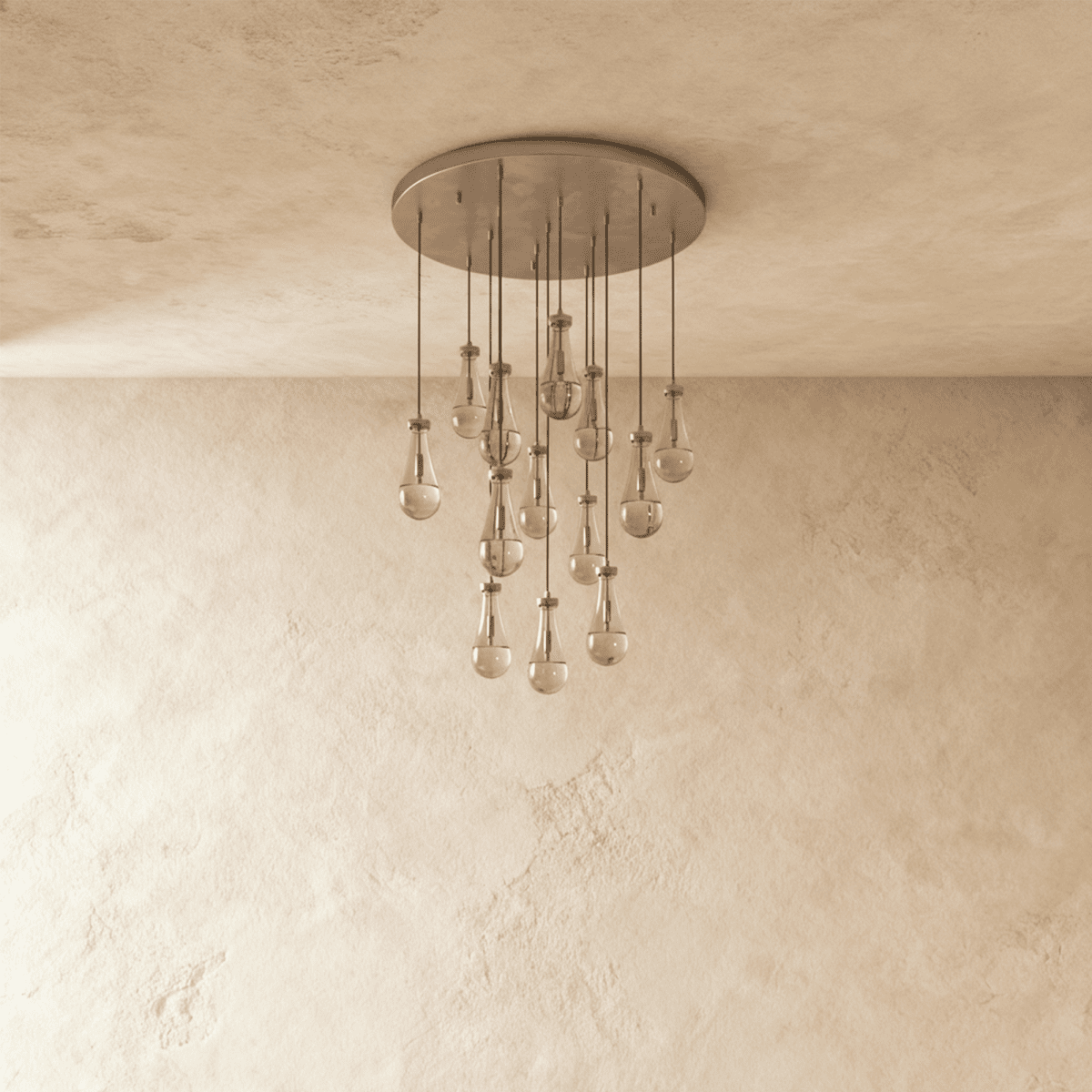 Pulcher Glass Tears Chandelier