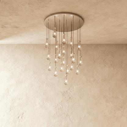 Pulcher Glass Tears Chandelier