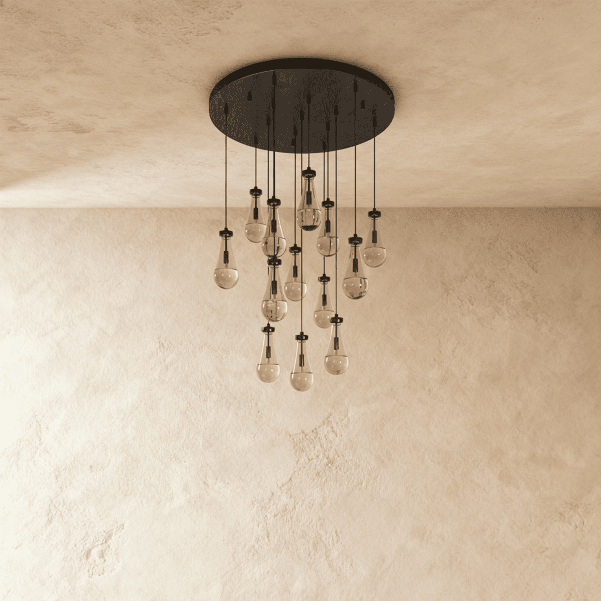 Pulcher Glass Tears Chandelier
