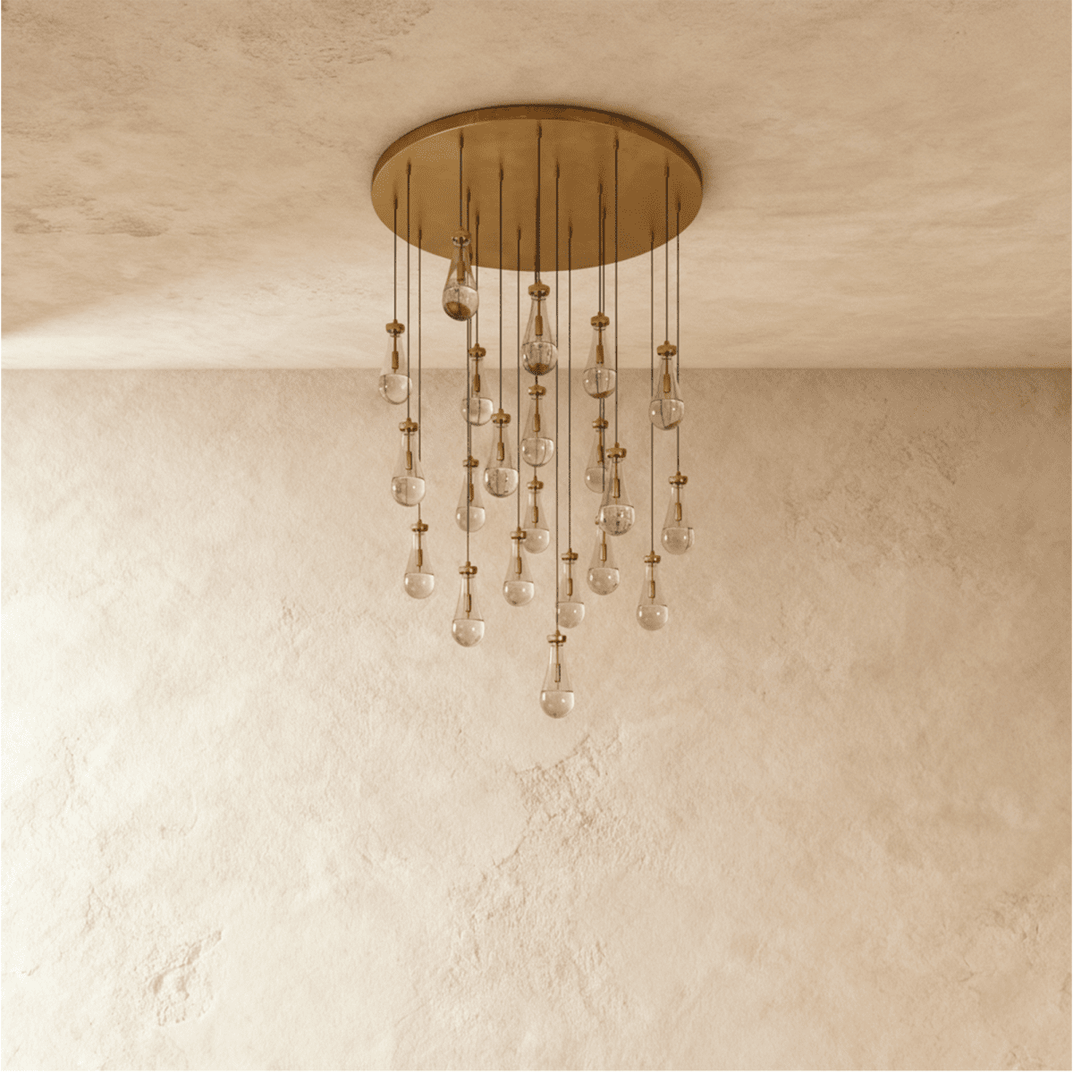 Pulcher Glass Tears Chandelier