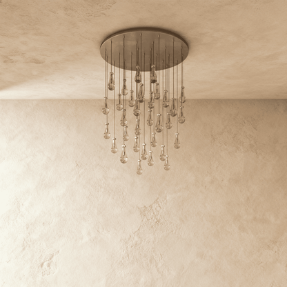 Pulcher Glass Tears Chandelier