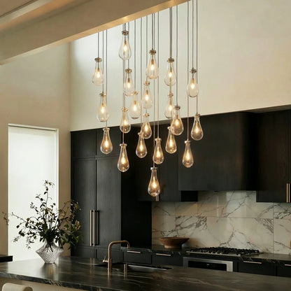 Pulcher Glass Tears Chandelier