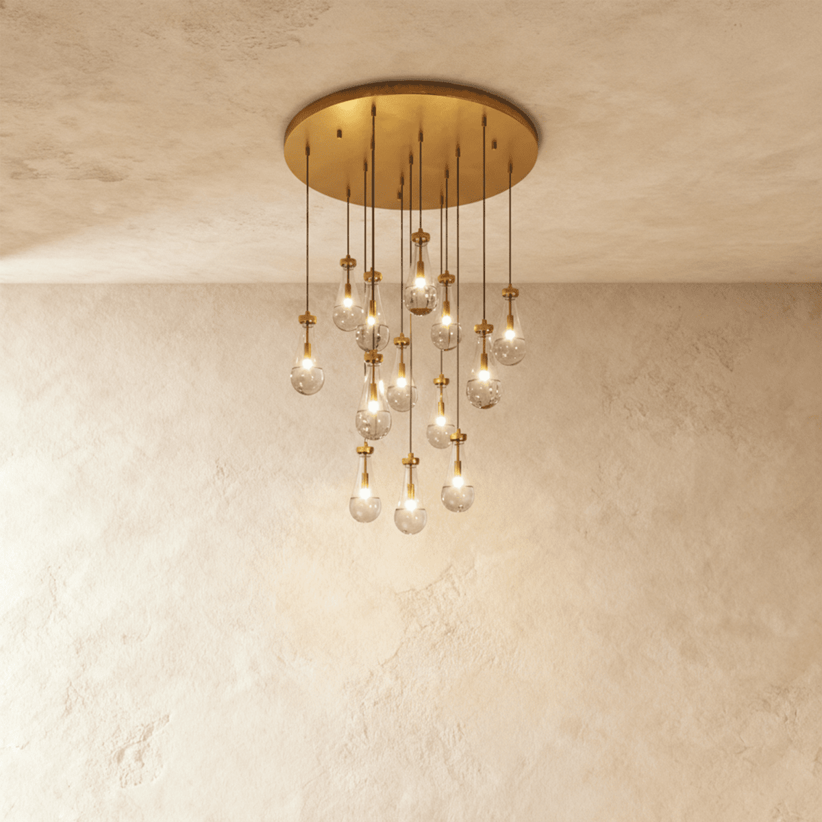Pulcher Glass Tears Chandelier