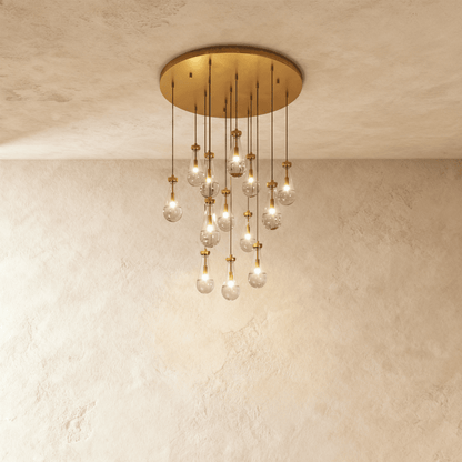 Pulcher Glass Tears Chandelier