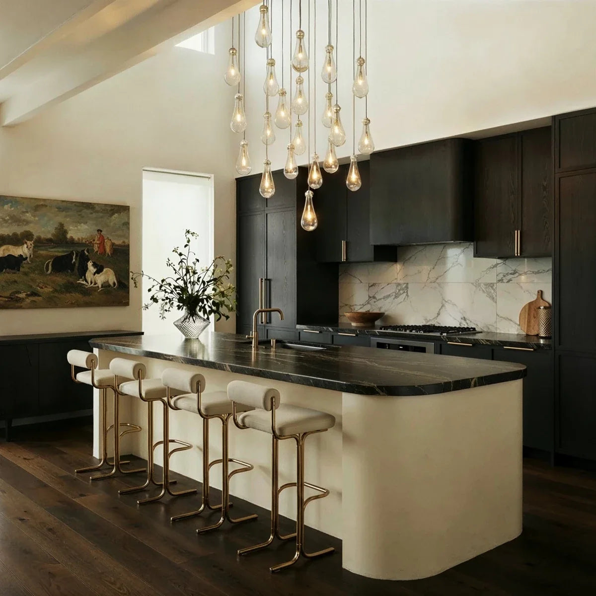 Pulcher Glass Tears Chandelier