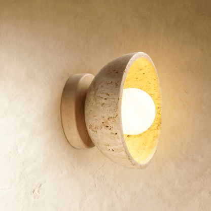Pulkit Travertine Wall Lamp