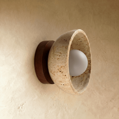 Pulkit Travertine Wall Lamp