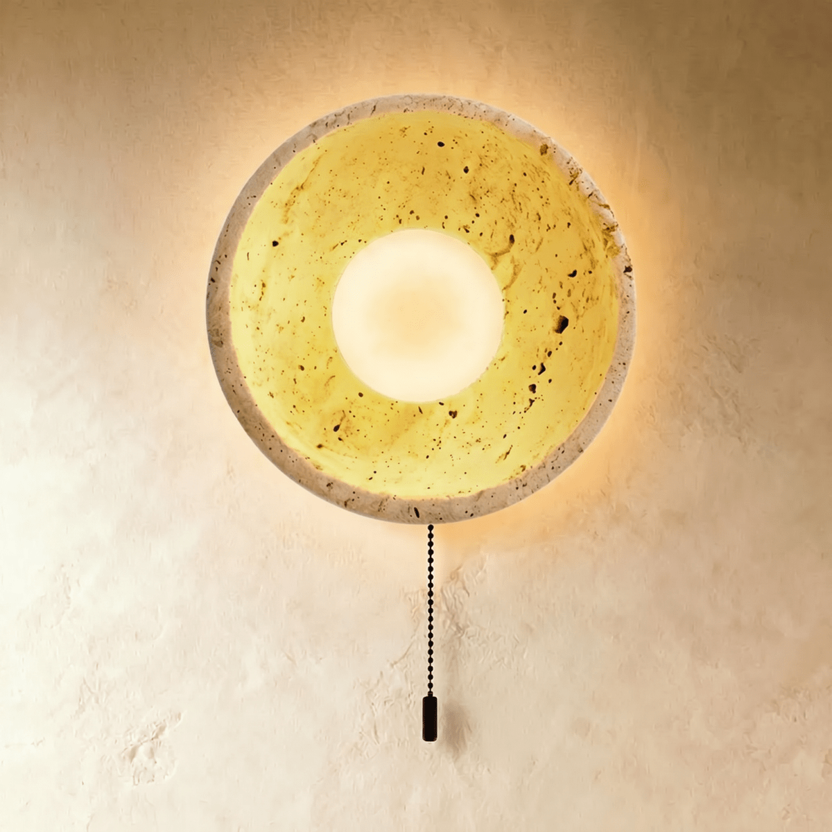 Pulkit Travertine Wall Lamp