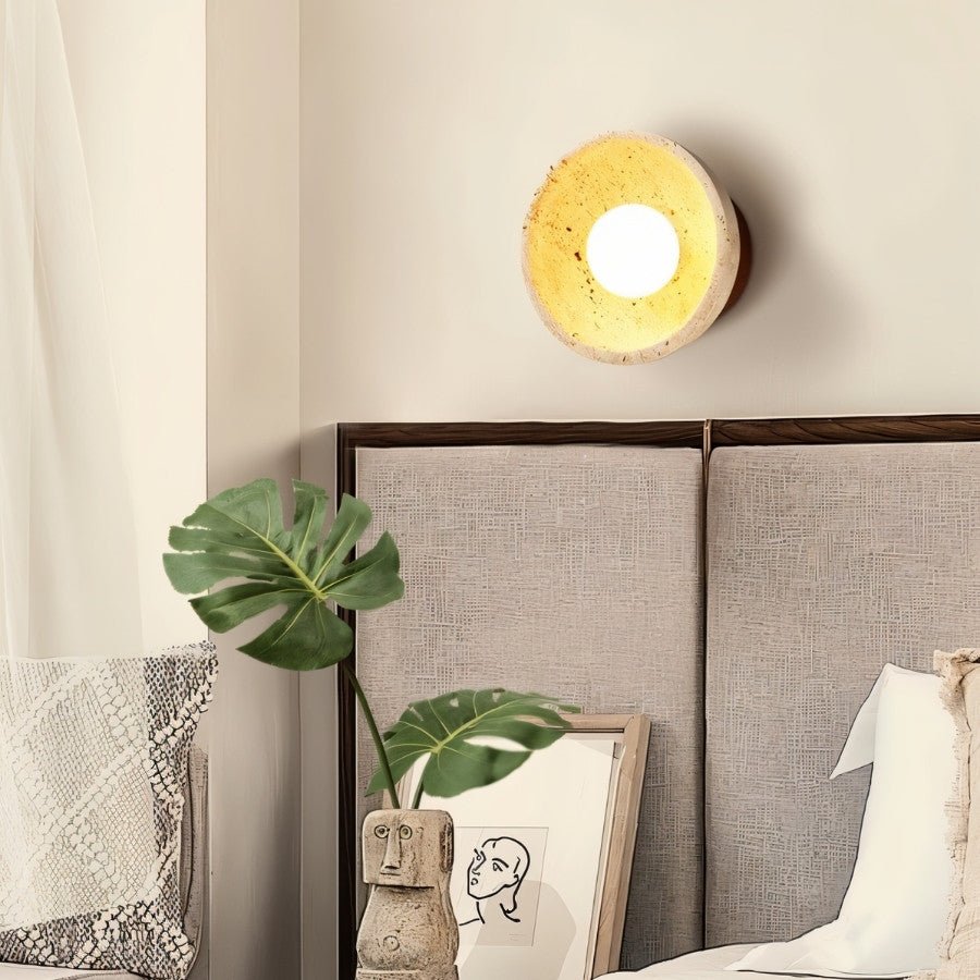 Pulkit Travertine Wall Lamp