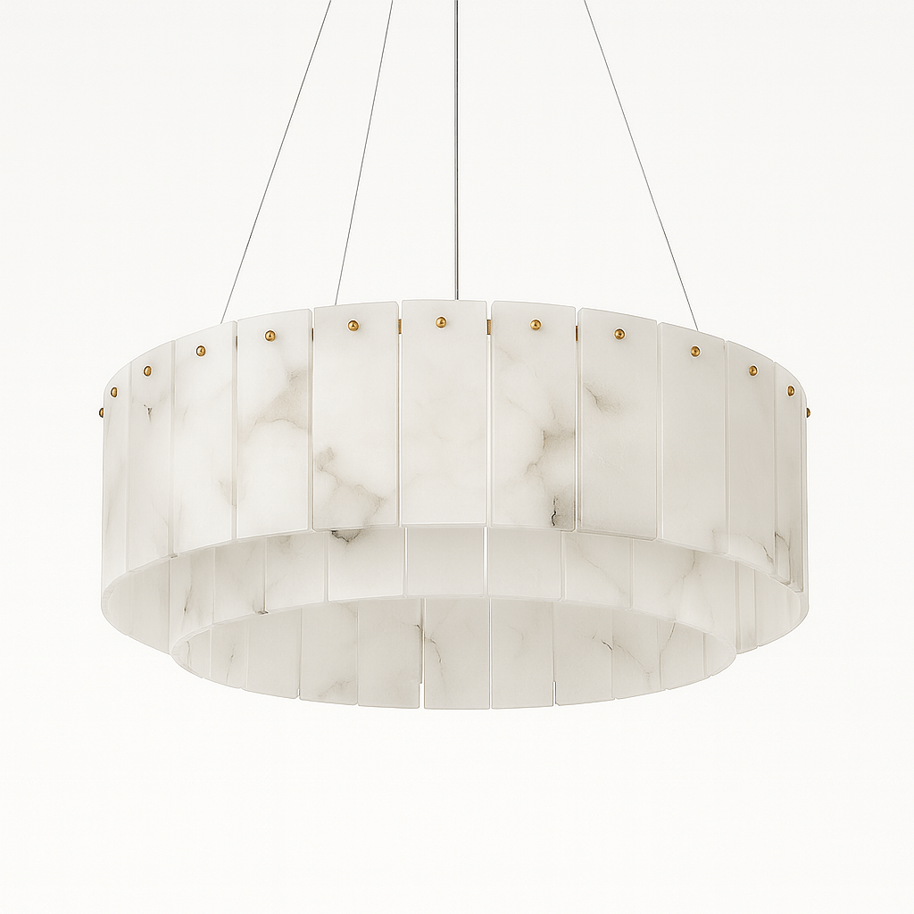 Regalis Alabaster Chandelier Light
