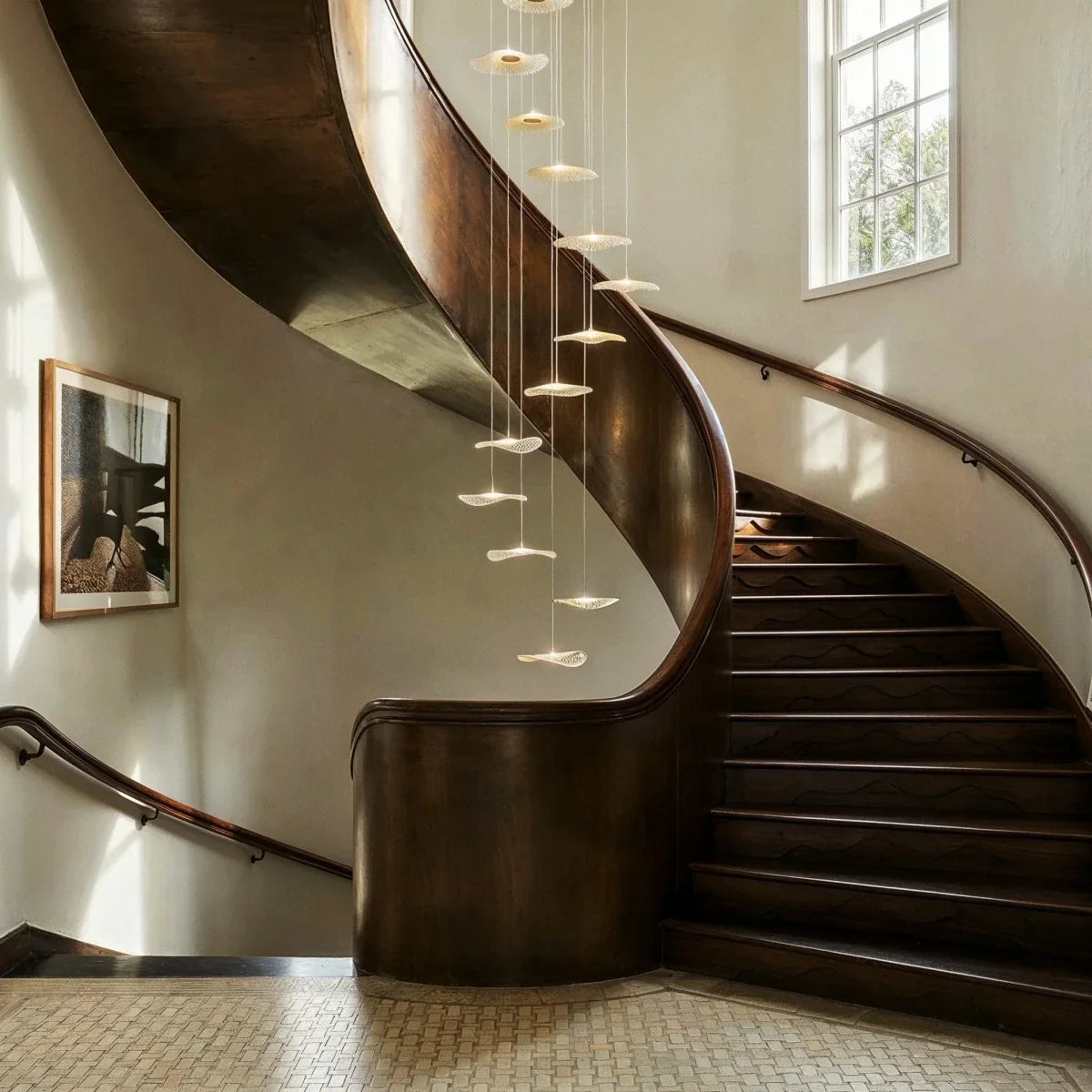 Rotasu Staircase Chandelier