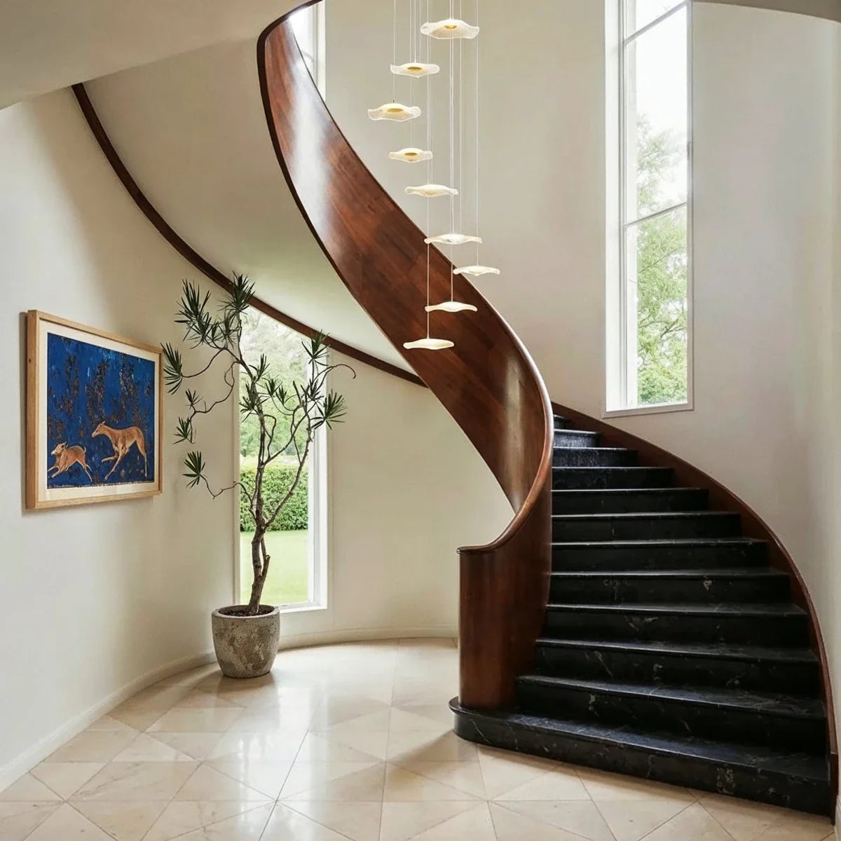Rotasu Staircase Chandelier