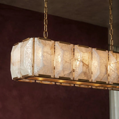 Sakhra Alabaster Linear Chandelier