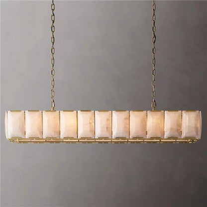Sakhra Alabaster Linear Chandelier