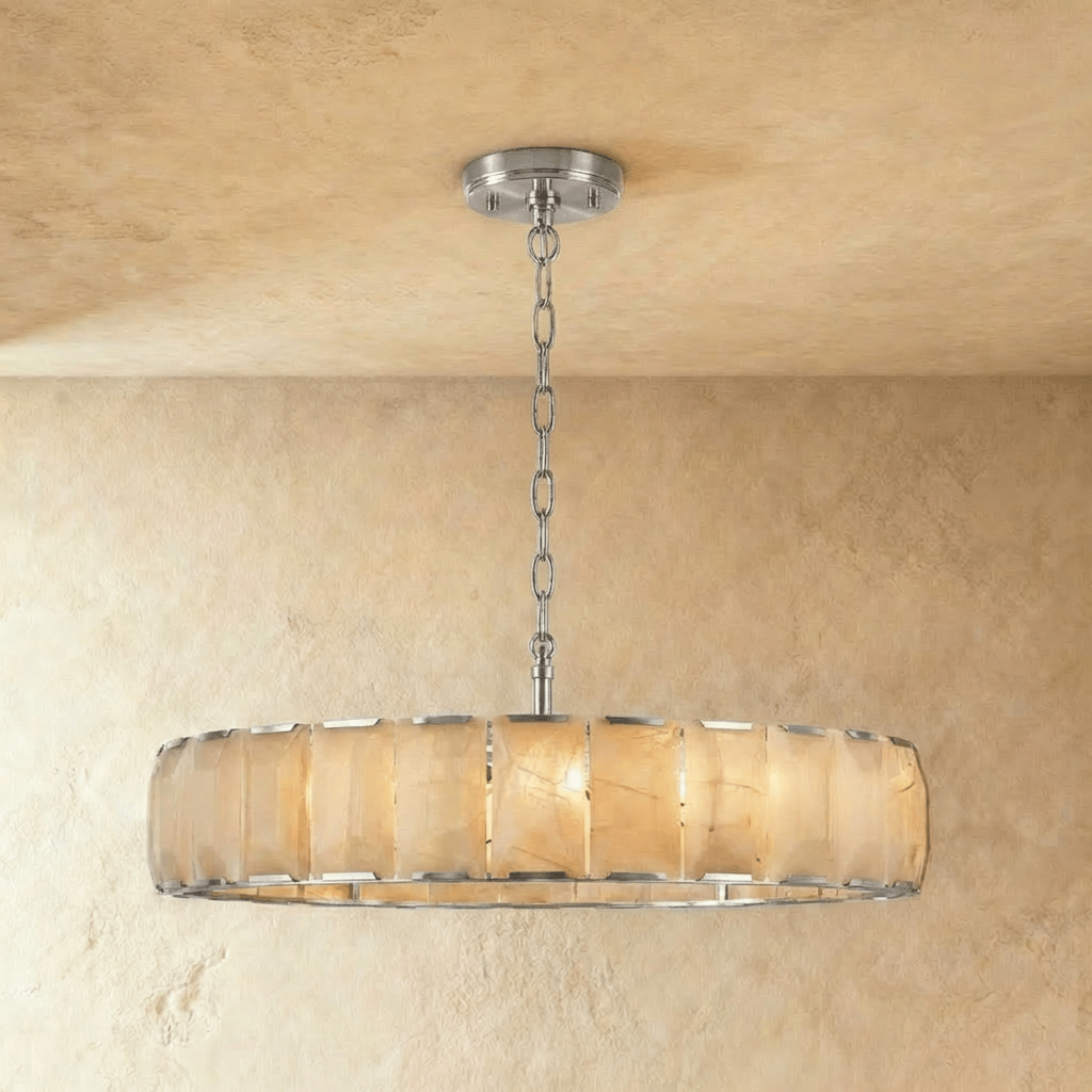 Sakhra Round Alabaster Chandelier