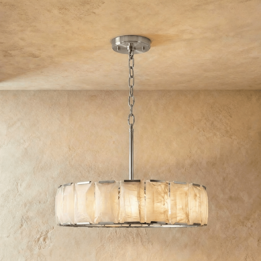 Sakhra Round Alabaster Chandelier