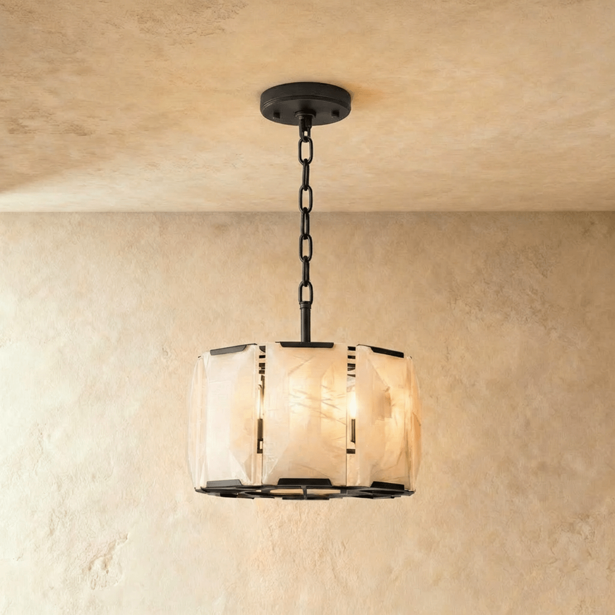 Sakhra Round Alabaster Chandelier