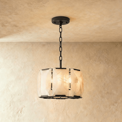 Sakhra Round Alabaster Chandelier