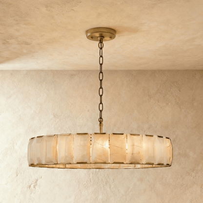 Sakhra Round Alabaster Chandelier