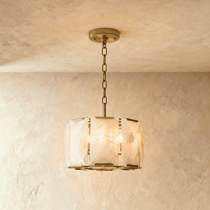 Sakhra Round Alabaster Chandelier