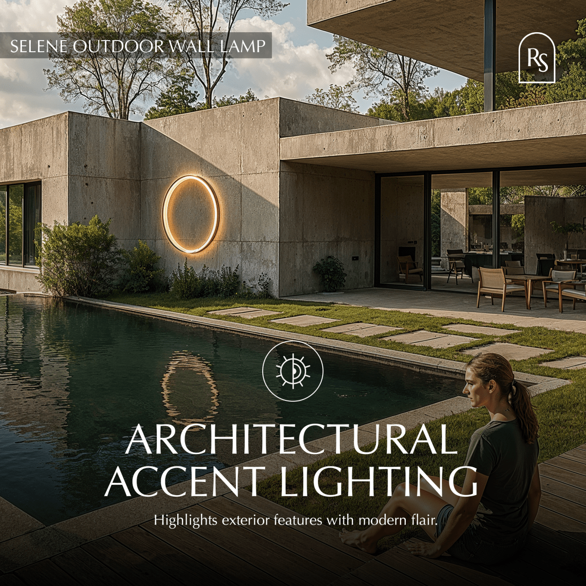 Selene Outdoor Wall Lamp