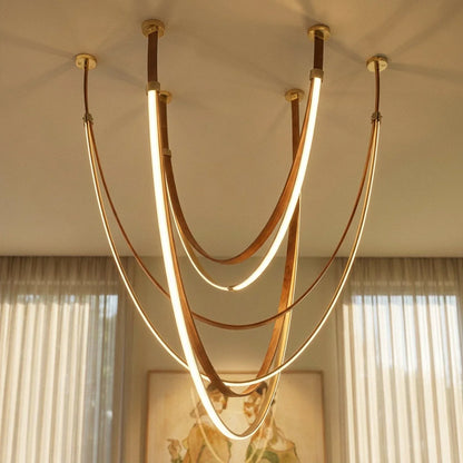 Shalom Leather Chandelier