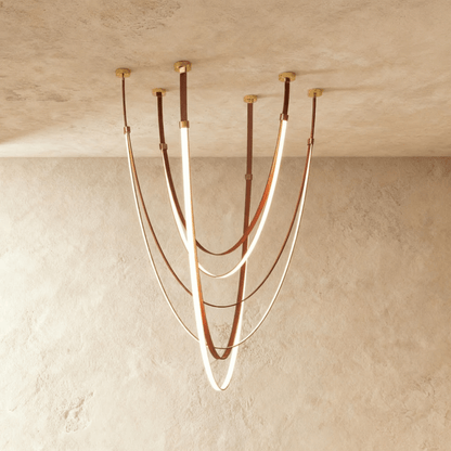 Shalom Leather Chandelier