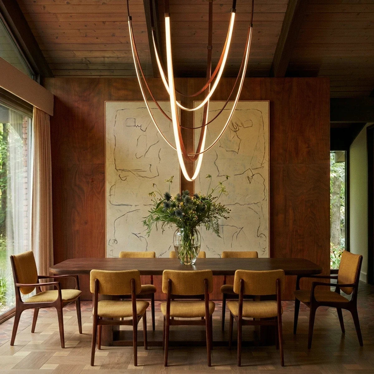 Shalom Leather Chandelier