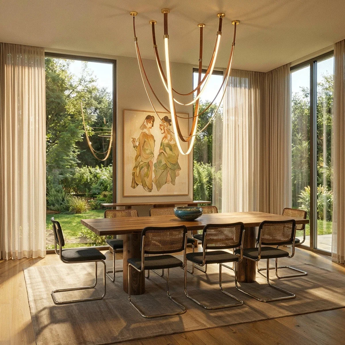Shalom Leather Chandelier