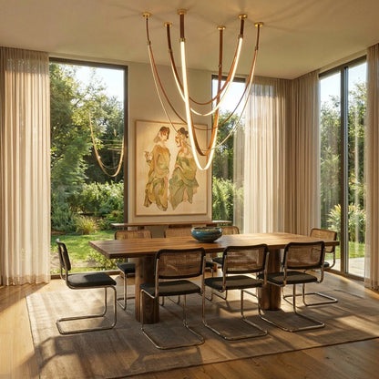 Shalom Leather Chandelier