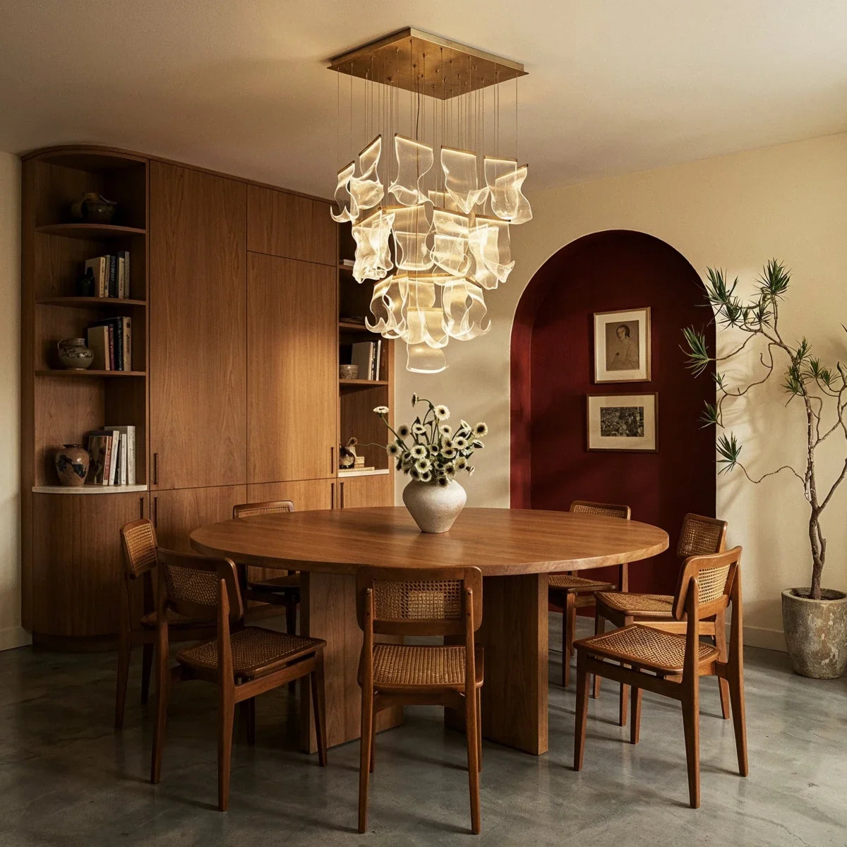 Sheets Chandelier (Rectangle Ceiling Mount)