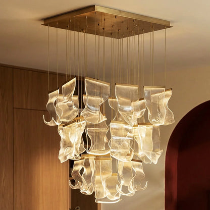 Sheets Chandelier (Rectangle Ceiling Mount)