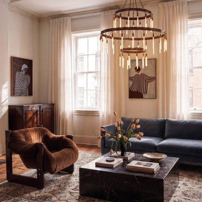 Sidero 3-Tier Round Chandelier