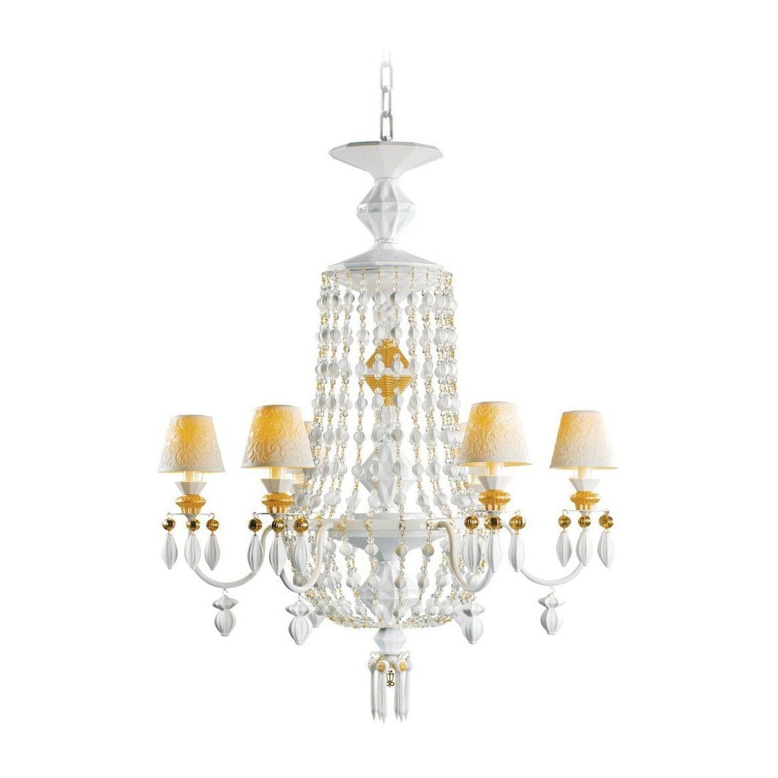 Six-Light Porcelain Tulip Chandelier / Default Title
