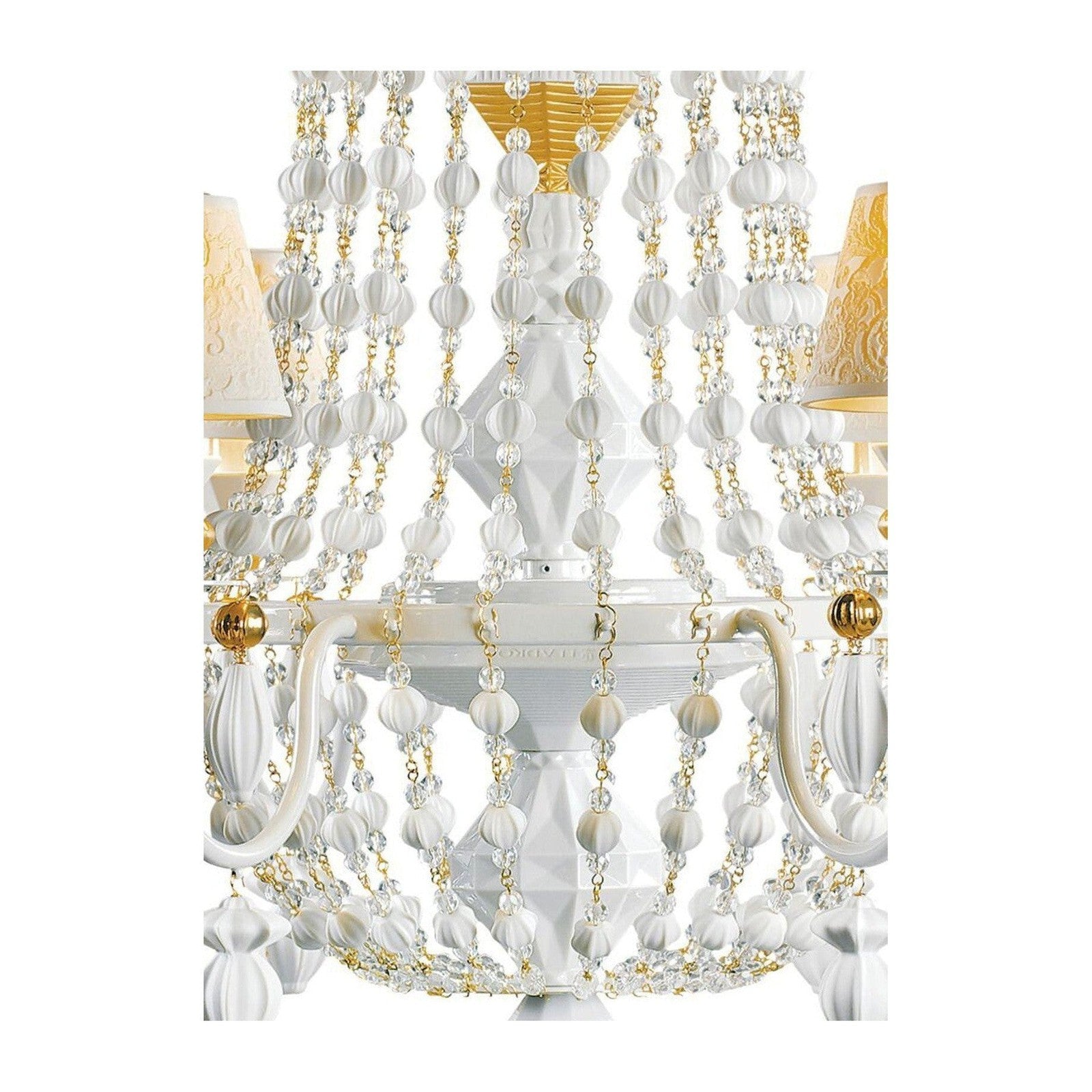 Six-Light Porcelain Tulip Chandelier