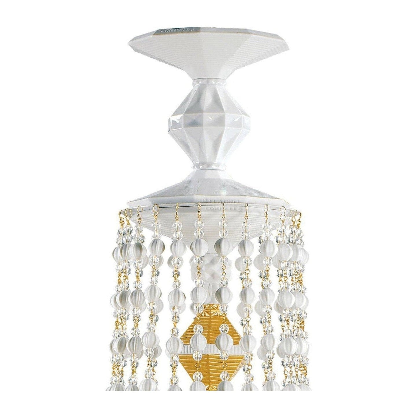 Six-Light Porcelain Tulip Chandelier