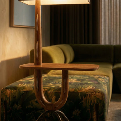 Solvaana Floor Lamp With Side Table