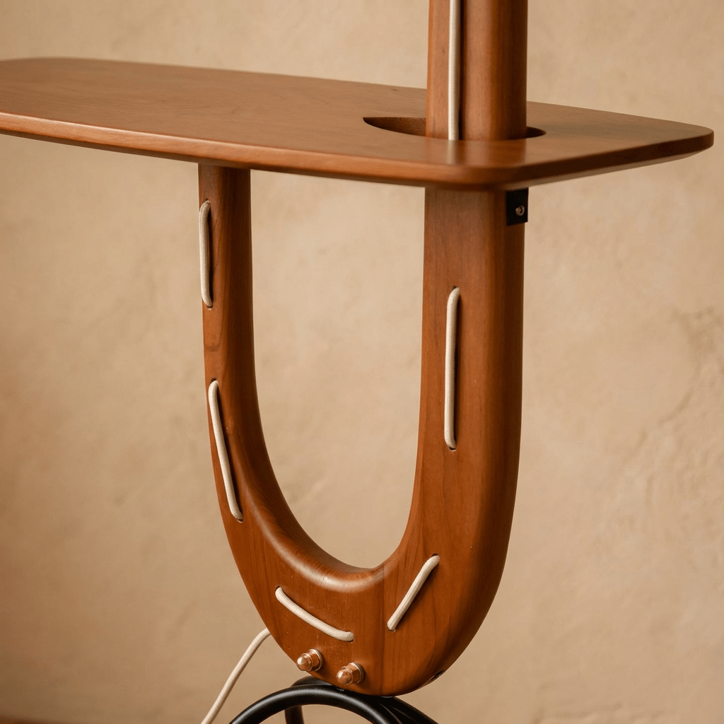 Solvaana Floor Lamp With Side Table