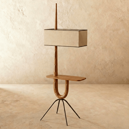 Solvaana Floor Lamp With Side Table