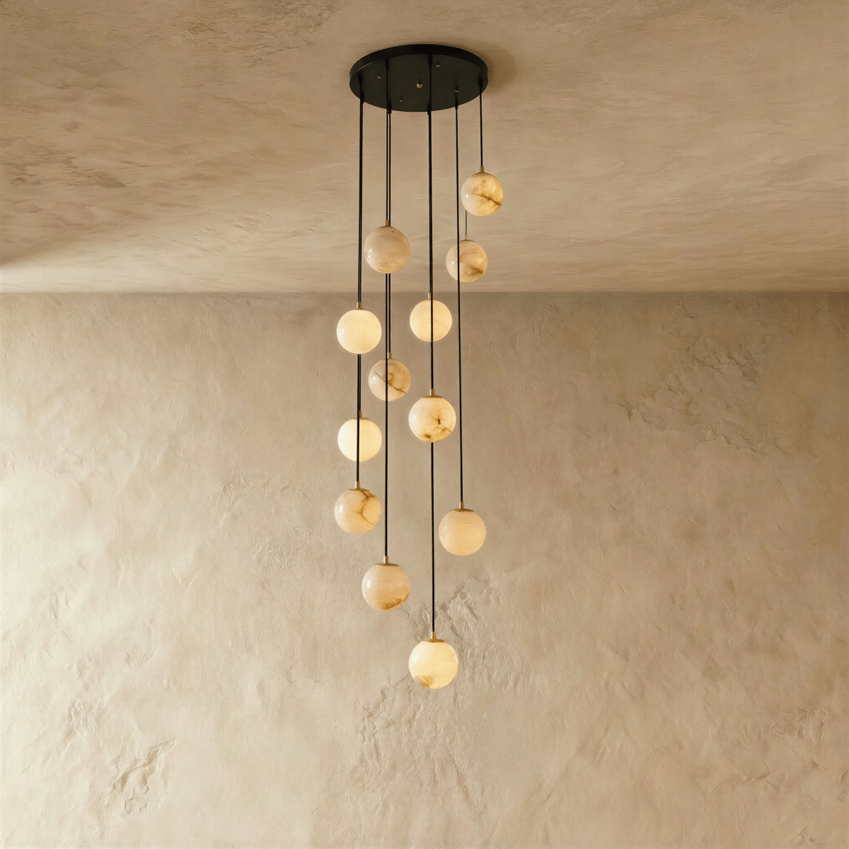 Tama Alabaster Chandelier Light
