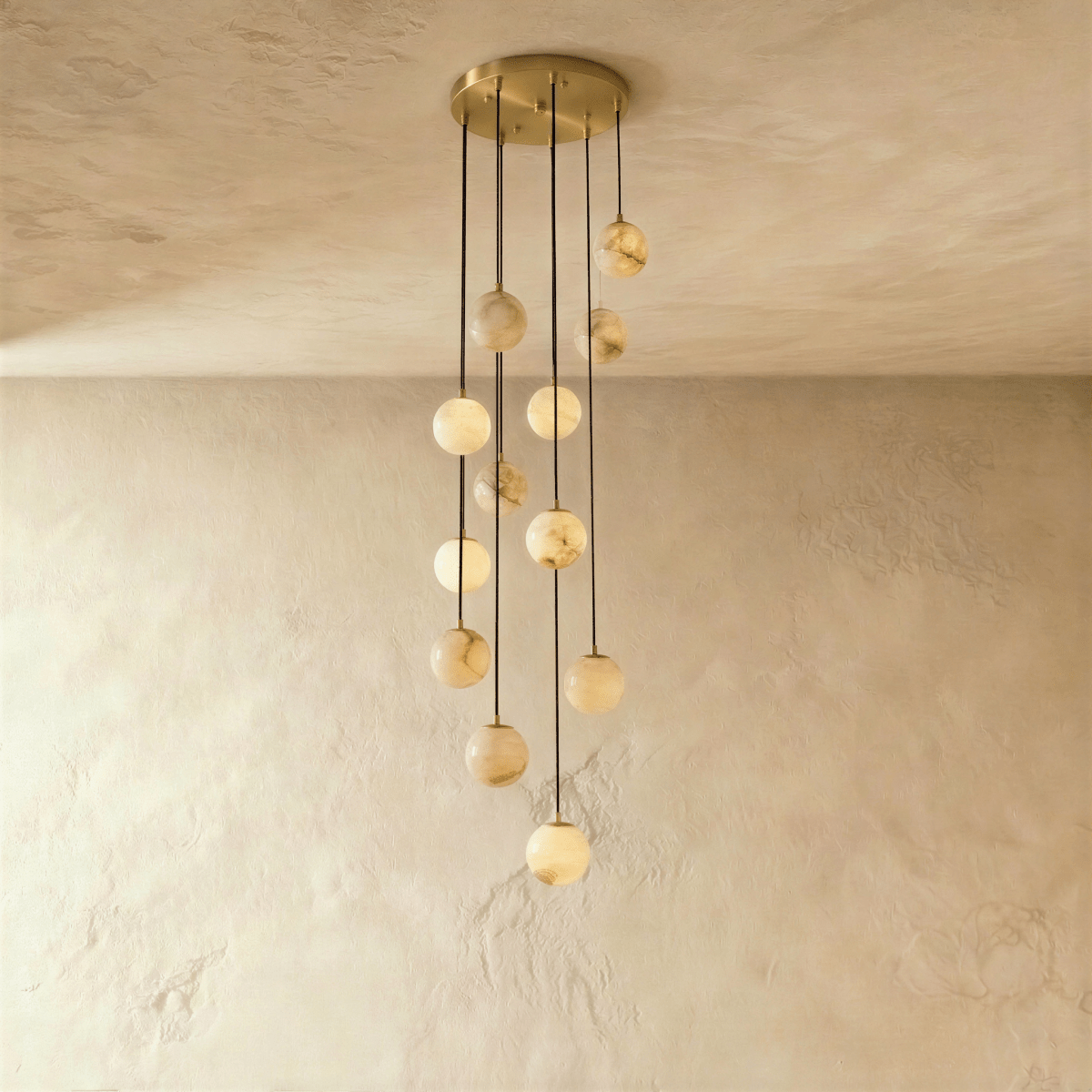 Tama Alabaster Chandelier Light